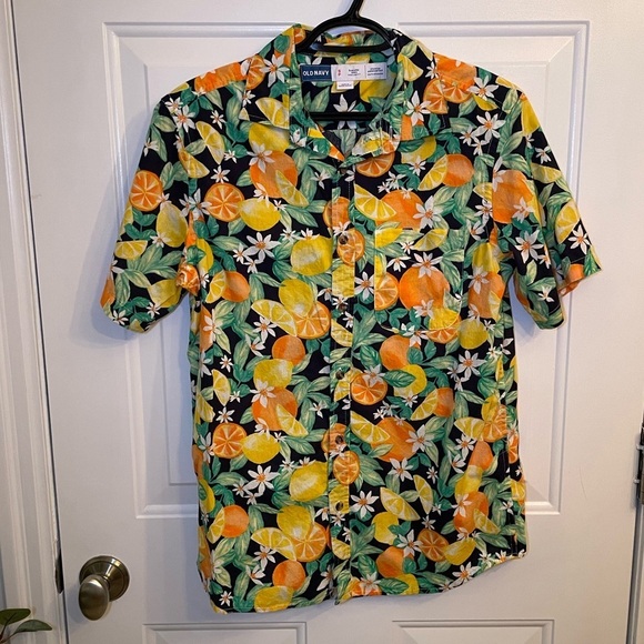 Old Navy Men's Floral Shirt - Multicolor - Picture 2 of 6